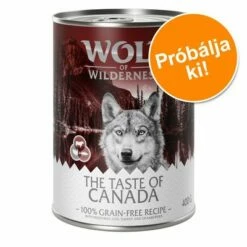 6 X 400 G Wolf Of Wilderness 'The Taste Of' Vegyes Próbacsomag