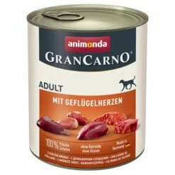 Animonda GranCarno Original Adult 24 X 800 G -Olcsó Zooplus bolt 106609 pla animondagrancarno adult gefluegelherzen 800g hs 01 3
