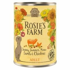 Rosie's Farm Adult Gazdaságos Csomag 24 X 400 G -Olcsó Zooplus bolt 110116 pla rosie sfarm adult summer edition 400g 8