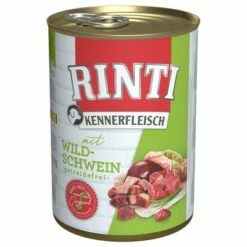 RINTI ínyenceknek Gazdaságos Csomag 24 X 400 G -Olcsó Zooplus bolt 111297 pla bilder rinti kennerfleisch wildschwein 400g hs 01 9