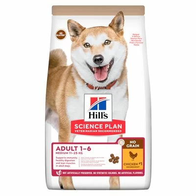 Hill's Science Plan Adult 1-6 No Grain Medium Csirke 3 Hill's Science Plan Adult 1-6 No Grain Medium Csirke
