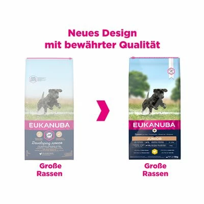 Eukanuba Junior Large Breed Csirke - Image 2