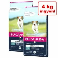 4 Kg Ingyen! 2 X 12 Kg Eukanuba Grain Free