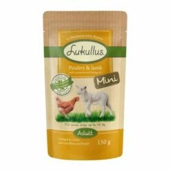 Lukullus Naturkost Adult Mini Gabomamentes Gazdaságos Csomag 24 X 150 G -Olcsó Zooplus bolt 264996 pla luk mini poultrylamb 6x150g 8