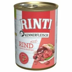 RINTI ínyenceknek Gazdaságos Csomag 24 X 400 G -Olcsó Zooplus bolt 3132 pla bilder rinti kennerfleisch rind 400g hs 01 0