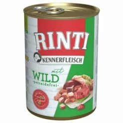 RINTI ínyenceknek Gazdaságos Csomag 24 X 400 G -Olcsó Zooplus bolt 3134 pla bilder rinti kennerfleisch wild 400g hs 01 8