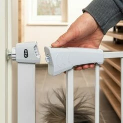 TIAKI Fehér Kutyarács 7 Cm-es Hosszabbítással 20% árengedménnyel! -Olcsó Zooplus bolt 334597 tiaki dog gate white fg 8204 8