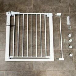 TIAKI Fehér Kutyarács 7 Cm-es Hosszabbítással 20% árengedménnyel! -Olcsó Zooplus bolt 334597 tiaki dog gate white fg 8223 9