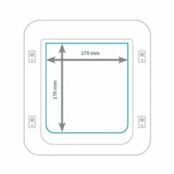 SureFlap Mikrochipes Ajtó Háziállatoknak -Olcsó Zooplus bolt 55224 sureflap mikrochip haustierklappe hs 14 4