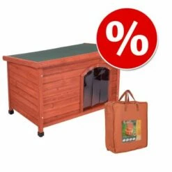 Gazdaságos Komplett Szett: Woody Lapostetős Kutyaház Szigeteléssel