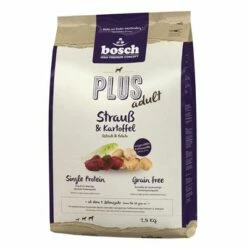 Bosch HPC Plus Strucc & Burgonya -Olcsó Zooplus bolt 62397 pla bosch plusadult strausskartoffel 2 5kg 6