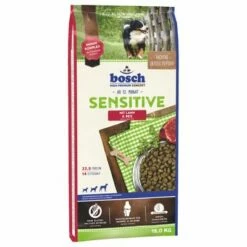 2 X Nagytasakos Bosch Vegyes Csomagban -Olcsó Zooplus bolt 70023 pla bosch sensitive l r 15kg 1