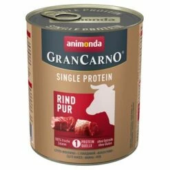 Animonda GranCarno Adult Single Protein 24 X 800 G -Olcsó Zooplus bolt 82432 pla animonda grancarno single protein rind pur 800g hs 01 0