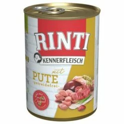 RINTI ínyenceknek Gazdaságos Csomag 24 X 400 G -Olcsó Zooplus bolt 8490 pla bilder rinti kennerfleisch pute 400g hs 01 6
