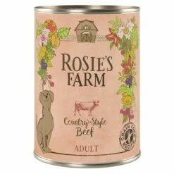 Rosie's Farm Adult Gazdaságos Csomag 24 X 400 G -Olcsó Zooplus bolt 96198 pla rosie sfarm adult beef 400g 6