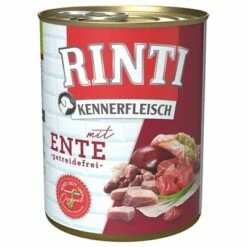 RINTI ínyenceknek Gazdaságos Csomag 24 X 800 G -Olcsó Zooplus bolt 98723 pla bilder rinti kennerfleisch ente 800g hs 01 2