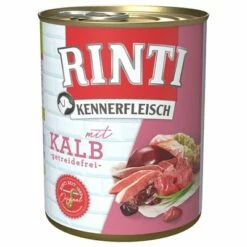RINTI ínyenceknek 6 X 800 G 27 RINTI ínyenceknek 6 X 800 G -Olcsó Zooplus bolt 98833 pla bilder rinti kennerfleisch kalb 800g hs 01 3