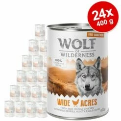 Wolf Of Wilderness "Free-Range Meat" Gazdaságos Csomag 24 X 400 G