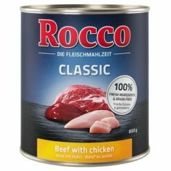 Rocco Classic Vegyes Próbacsomagok 6 X 800 G -Olcsó Zooplus bolt beef chicken 800g 1000x1000 161223 9