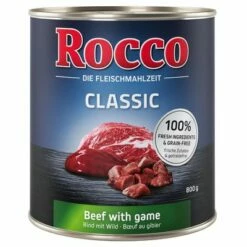 Rocco Classic Vegyes Próbacsomagok 6 X 800 G -Olcsó Zooplus bolt beef game 800g 1000x1000 161223 2