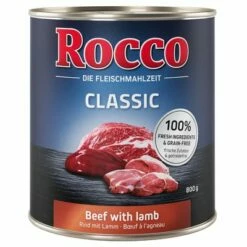 Rocco Classic Vegyes Próbacsomagok 6 X 800 G -Olcsó Zooplus bolt beef lamb 800g 1000x1000 161223 0
