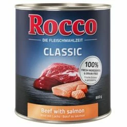 Rocco Classic Vegyes Próbacsomagok 6 X 800 G -Olcsó Zooplus bolt beef salmon 800g 1000x1000 161223 7