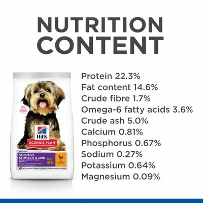 Hill's Science Plan Adult 1+ Sensitive Stomach & Skin Small & Mini Csirke - Image 6