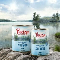 Purizon Adult - Gabonamentes Gazdaságos Csomag 12 X 400 G -Olcsó Zooplus bolt purizon idcard wet salmon 1000x1000 8