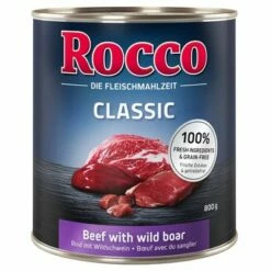 Rocco Classic Vegyes Próbacsomagok 6 X 800 G -Olcsó Zooplus bolt rocco classic beefboar 800g 1000x1000 1