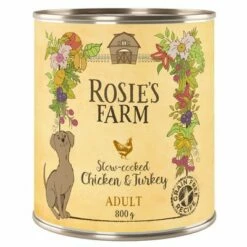 Rosie's Farm Adult 6 X 800 G -Olcsó Zooplus bolt rosie sfarm adult chickenturkey 800g 1000x1000 0