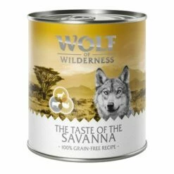 Wolf Of Wilderness "Taste Of" Gazdaságos Csomag 24 X 800 G 22 Wolf Of Wilderness "Taste Of" Gazdaságos Csomag 24 X 800 G -Olcsó Zooplus bolt savanna 800g 1000x1000 9
