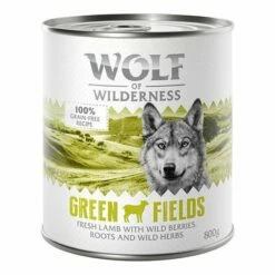 Wolf Of Wilderness Adult Gazdaságos Csomag 24 X 800 G -Olcsó Zooplus bolt wow classic greenfields lamb front 800g 1000x1000 9