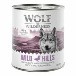 Wolf Of Wilderness Adult Gazdaságos Csomag 24 X 800 G -Olcsó Zooplus bolt wow classic wild hills duck front 800g 1000x1000 0