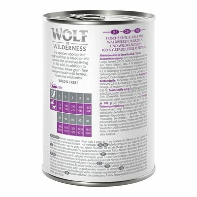 Wolf Of Wilderness Senior Gazdaságos Csomag 24 X 400 G - Image 5