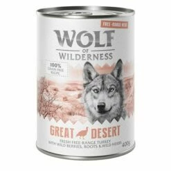 Wolf Of Wilderness "Free-Range Meat" Gazdaságos Csomag 24 X 400 G -Olcsó Zooplus bolt wow freerange greatdesert 400g 1000x1000 6