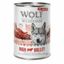 Wolf Of Wilderness "Free-Range Meat" Gazdaságos Csomag 24 X 400 G -Olcsó Zooplus bolt wow freerange highvalley 400g 1000x1000 7 1