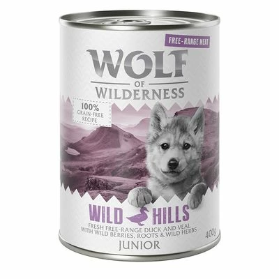 Wolf Of Wilderness "Free-Range Meat" Junior Gazdaságos Csomag 24 X 400 G 8 Wolf Of Wilderness "Free-Range Meat" Junior Gazdaságos Csomag 24 X 400 G - Image 6