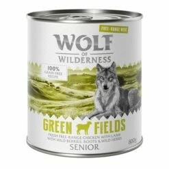 Wolf Of Wilderness "Free-Range Meat" Senior Gazdaságos Csomag 24 X 800 G -Olcsó Zooplus bolt wow freerange senior greenfields 800g 1000x1000 1