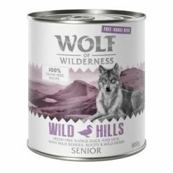 Wolf Of Wilderness "Free-Range Meat" Senior 6 X 800 G -Olcsó Zooplus bolt wow freerange senior wildhills 800g 1000x1000 1 4