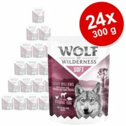 Wolf Of Wilderness Adult "Soft & Strong" Gazdaságos Csomag 24 X 300 G
